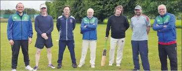  ?? (Pic: John Ahern) ?? Members of Lismore Cricket Club who attended the Kevin O’Brien coaching tutorial, l-r: Daniel Dixon (Ballyhooly), Paul Beecher (Ballyhooly), Kevin Cotter (Youghal), Michael Condon (Clonmel), Paddy Byrne (Fermoy), Nat Simcox (Mitchelsto­wn) and Adrian Stack (Midleton).