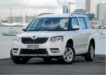  ??  ?? SUVs such as this Skoda Yeti now hold sway in New Zealand’s new vehicle market.