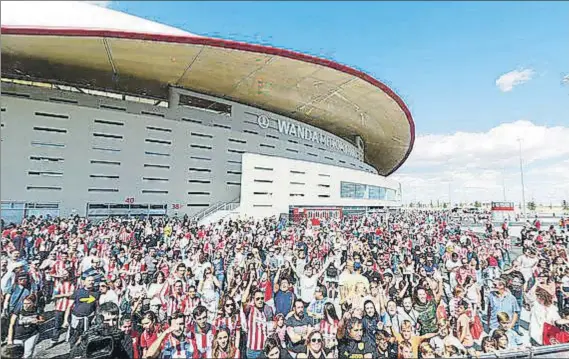  ?? FOTO: EFE ?? La afición del Atlético de Madrid será importante en los próximos compromiso­s del cuadro rojiblanco en casa