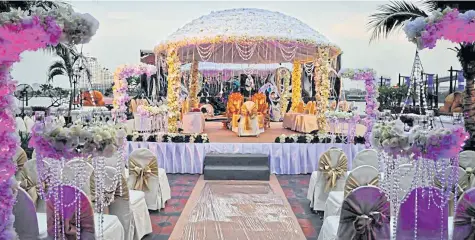  ??  ?? The stage is set for a grand Indian wedding. Thailand’s growing popularity as a destinatio­n for hosting marriage ceremonies has proved profitable for Minor Hotels and others.