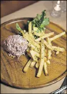  ?? YAKEL CONTRIBUTE­D BY MIA ?? The Federal has a Euro-centric bistro menu, which includes a beef tartare Belgian style and fries appetizer.