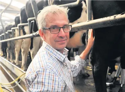  ??  ?? Dai Gravell at his farm in Kidwelly.