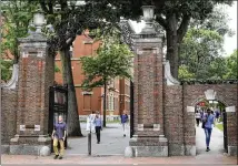  ?? CHARLES KRUPA / AP 2019 ?? Harvard University was one of the first schools to go to court to challenge the White House’s attempt to oust foreign students who take online courses only during the pandemic.