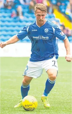  ?? Picture: SNS. ?? Chris Millar: has signed a one-year contract that will make it 10 seasons at McDiarmid Park.