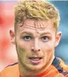  ??  ?? Fraser Fyvie: not risked on Falkirk pitch.