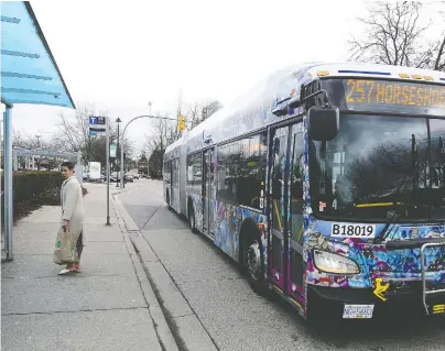  ?? NICK PROCAYLO ?? Translink's Bus Stop Balancing Project has so far slashed stops on the No. 2, the No. 17, and the No. 25 routes, and if your route hasn't been affected yet, it soon will be, writes Carol Volkart. Go to translink.ca to find out.