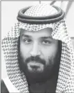  ??  ?? Mohammed bin Salman