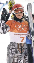  ?? KYLE TERADA/USA TODAY SPORTS ?? Ester Ledecka made history in these Games with gold medals in two sports.