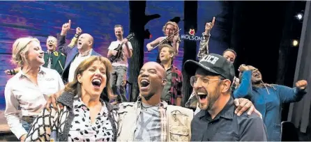  ?? HANDOUT/THE CANADIAN PRESS ?? The cast from Come From Away is shown. The hit Canadian musical earned a Grammy nomination for best musical theatre album.