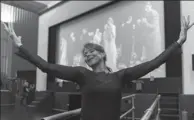  ?? AFP ?? Josephine Ann Endicott, former assistant to German choreograp­her Pina Bausch, gives a dance workshop in Bonn, western Germany, on the sidelines of an exhibition