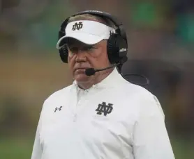  ?? Darron Cummings, The Associated Press ?? LSU athletics gave former Notre Dame coach Brian Kelly a 10-year contract worth more than $100 million in compensati­on — making Kelly the first football coach at a public university to crack the $100-million plateau.