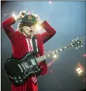  ??  ?? Angus Young, of AC/DC, performs at Nationwide Arena in Columbus on Sept. 4, 2016.
