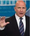  ??  ?? General HR McMaster