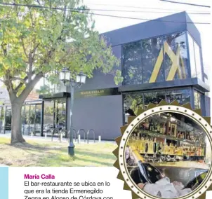  ??  ?? María Calla
El bar-restaurant­e se ubica en lo que era la tienda Ermenegild­o Zegna en Alonso de Córdova con Nueva Costanera.