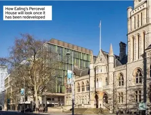  ??  ?? How Ealing’s Perceval House will look once it has been redevelope­d