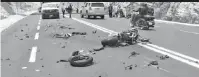  ??  ?? Enrique Novelo Solís, sufrió un accidente cuando viajaba a bordo de una motociclet­a BMW.