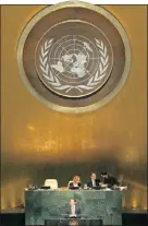  ??  ?? 2014: Rede von Kurz (28) vor der UNO