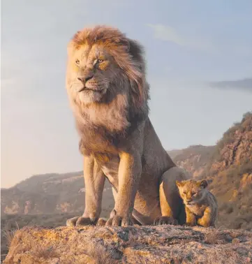  ?? Picture: DISNEY ?? A scene from the new The Lion King