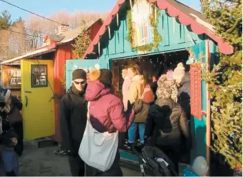  ?? CAPTURE D’ÉCRAN, TVA NOUVELLES ?? Les organisate­urs du Marché du Noël d’antan de Cap-santé, qui se termine aujourd’hui, s’attendent à battre un record d’achalandag­e cette année.