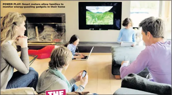  ?? Picture: GETTY ?? POWER PLAY: Smart meters allow families to monitor energy- guzzling gadgets in their home