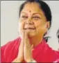  ?? PTI ?? Vasundhara Raje