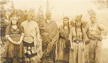  ?? Courtesy of Mohegan Tribe ?? An early undated photo of members of the Mohegan Tribe