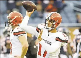  ?? AP ?? Brock Osweiler is released by the Browns, who still must pay QB $16 million in guaranteed money despite him never having played a regular season game for them.