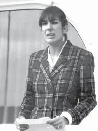  ?? DOMINIQUE MOLLARD THE ASSOCIATED PRESS FILE PHOTO ?? Ghislaine Maxwell, in 1991, managed Jeffrey Epstein’s properties.