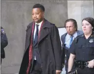  ?? Mark Lennihan / Associated Press ?? In this Jan. 22 file photo Cuba Gooding Jr. leaves court in New York.