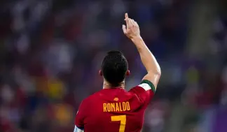  ?? ?? Cristiano Ronaldo oder CR7 bei seiner 5. WM