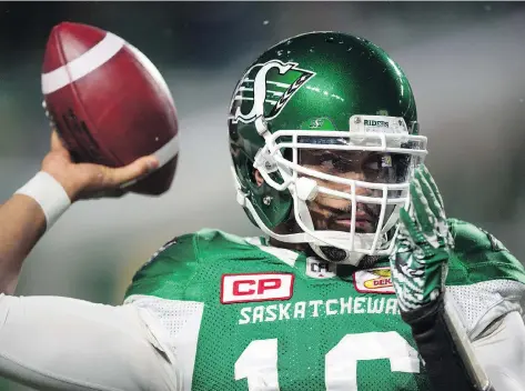  ?? TROY FLEECE ?? Quarterbac­k Brandon Bridge will be among the players to watch at the Saskatchew­an Roughrider­s’ training camp.