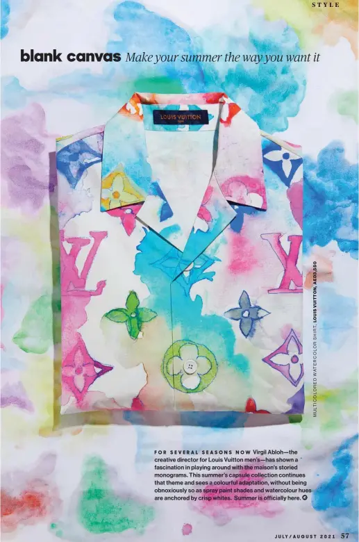 Louis Vuitton Summer 2021 'Watercolor' Capsule Collection