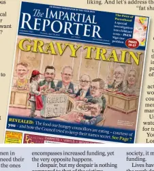  ?? ?? Right: The cover of last week’s Impartial Reporter, April 18.