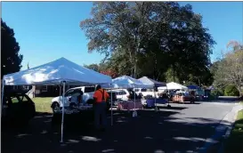  ?? Sean Williams / SJ ?? Polk Medical Center via its parent company Floyd Healthcare Management is now a sponsor of the Rockmart Farmers Market which is held weekly on Thursdays.