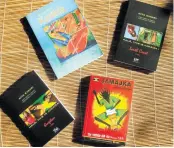  ??  ?? The four travel guides written by Nita Kimuri.
