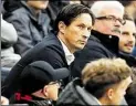  ?? DPA-BILD: FASSBENDER ?? Erneut auf der Tribüne: Roger Schmidt