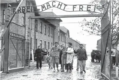  ?? (Courtesy) ?? THE LIBERATION OF Auschwitz is the opening image in ‘Liberation-The First Moments.’