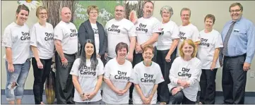  ?? Southwest Booster photo ?? Business representa­tives and Swift Current United Way agency members joined for a photo to recognize the work put in during the United Way Day of Caring Week projects which were tackled on June 2 to 6 in Swift Current.