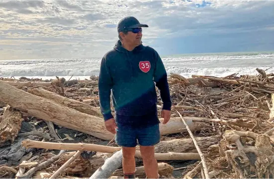  ?? TONY WALL/STUFF ?? The Waiapu River catchment near Ruatoria on the East Coast is like a laboratory for the affects of climate change and dodgy land use practices. When Cyclone Gabrielle hit, people were ready, but Graeme Atkins, pictured above, says they were still stunned by the forces unleashed on their whenua.