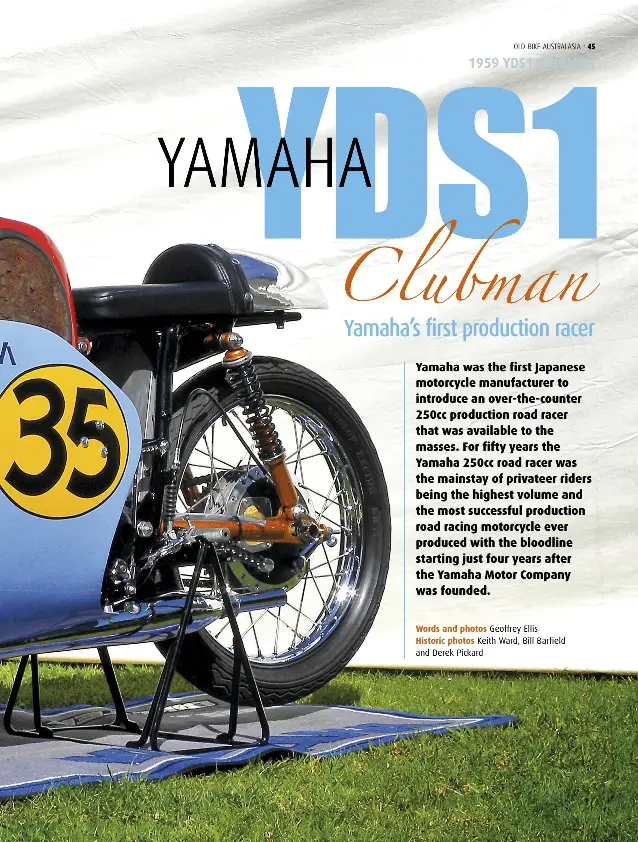 Yamaha YDS1 racer | Old Bike Australasia | PressReader