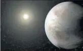  ?? AP ?? An artist’s impression of a possible appearance of the exoplanet Kepler452b.