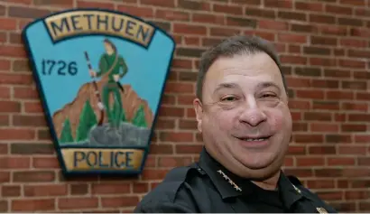  ?? HERALD STAFF FILE ?? NICE WORK IF YOU CAN GET IT: Methuen Police Chief Joseph Solomon is retiring just as the state inspector general has called attention massive raises put through in 2017, questionin­g the legitimacy of the new salaries. Solomon was making $326,000 in 2019, and some captains made $432,000.