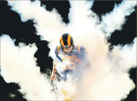  ?? Wally Skalij Los Angeles Times ?? CRITICS do not question Jared Goff’s talent, but they say his game often goes up in smoke in the postseason when stakes are higher.