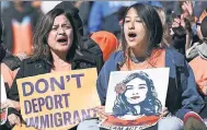  ?? Getty Images ?? DACA supporters protest in Washington, DC.