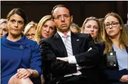  ?? DOUG MILLS / THE NEW YORK TIMES ?? Deputy Attorney General Rod Rosenstein has denied he pursued secretly recording President Trump or advocated for the president’s removal through the 25th Amendment.