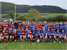  ??  ?? Sligo U15s and Westports U15s who played the inaugural game on the new pitch.