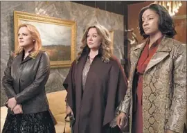  ?? Photograph­s by Alison Cohen Rosa ?? A 1970S LOOK for Elisabeth Moss, left, Melissa McCarthy and Tiffany Haddish.