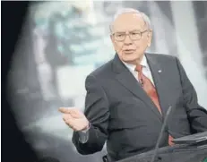  ??  ?? Warren Buffett publicó su carta anual el sábado.