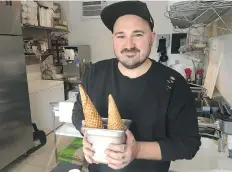  ??  ?? Jordan Ethridge brings his passion and talents to Fable Ice Cream.