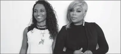  ?? The Associated Press ?? NEW ALBUM: Rozonda “Chilli” Thomas, left, and Tionne “T-Boz” Watkins of TLC pose for a portrait in New York on June 9 to promote their self-titled album.